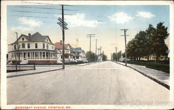 Somerset Avenue Crisfield Maryland