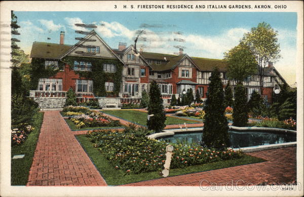 H. S. Firestone Residence and Italian Gardens Akron Ohio