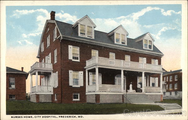 Nurses Home, City Hospital Frederick Maryland