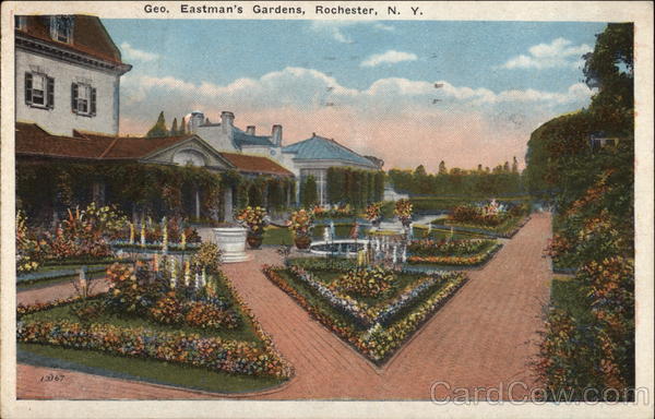 Geo. Eastman's Gardens Rochester New York