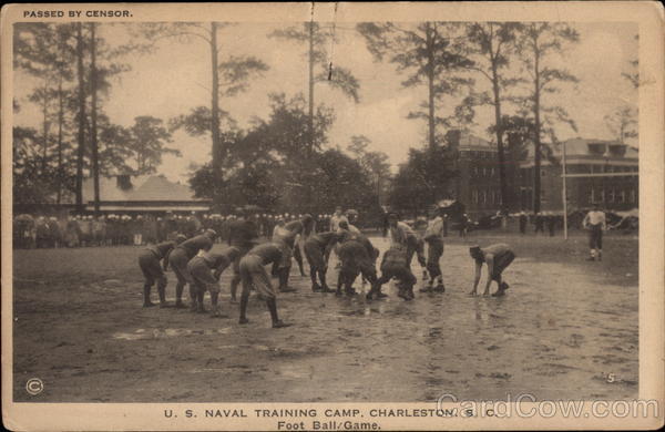 US Naval Training Camp Foot Ball Game Charleston South Carolina