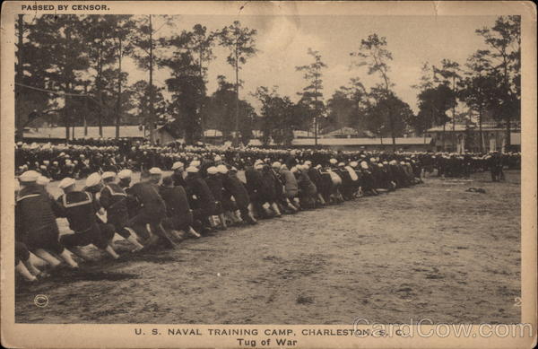 U.S. Naval Training Camp - Tug of War Charleston South Carolina