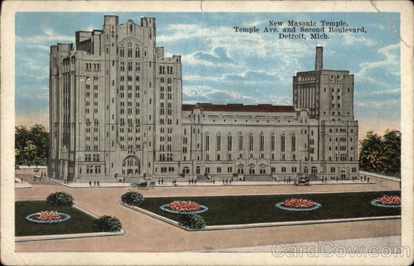 New Masonic Temple Detroit Michigan