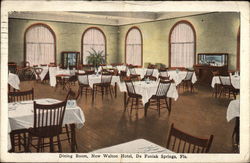 Dining Room, New Walton Hotel De Funiak Springs, FL Postcard Postcard