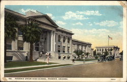 Phoenix Union High School Arizona Postcard Postcard