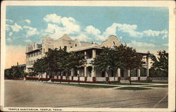 Temple Sanitarium Texas Postcard Postcard