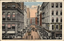 State Street, Looking East Postcard