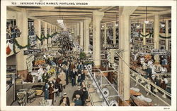 Interior Public Market Postcard