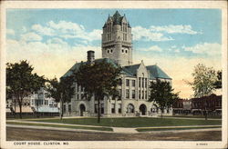 Court House Clinton, MO Postcard Postcard