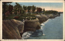 Scene on Rocky River Postcard