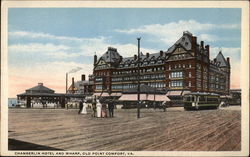 Chamberlin Hotel and Wharf Postcard