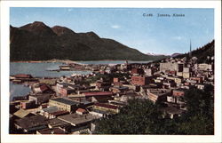 Bird's eye view of Juneau Alaska Postcard Postcard