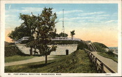 Fort Sewall, Built 1742 Postcard