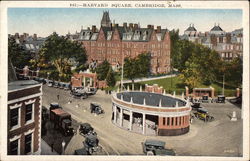 Harvard Square, Cambridge, Mass Postcard
