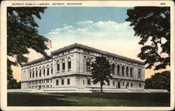 Detroit Public Library Michigan Postcard Postcard