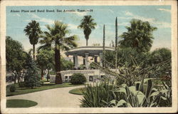 Alamo Plaza and Band Stand Postcard