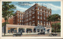 The Seville, A furnished apartment hotel Chicago, IL Postcard Postcard
