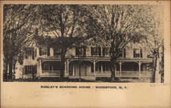 Riseley's Boarding House Woodstock, NY Postcard Postcard