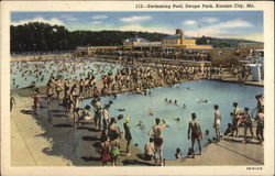 Swimming Pool, Swope Park Postcard