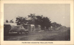 Fairview Heights Trailer Park Postcard