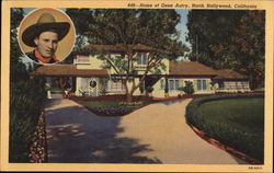 Home of Gene Autry North Hollywood, CA Postcard Postcard