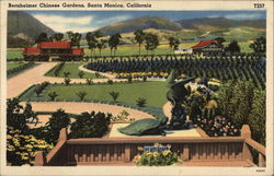 Bernheimer Chinese Gardens Santa Monica, CA Postcard Postcard