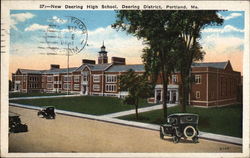New Deering High School, Deering District Postcard