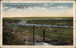 Three States, Iowa, South Dakota and Nebraska Sioux City, IA Postcard Postcard