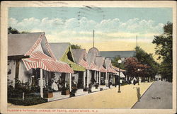 Pilgrim's Pathway, Avenue of Tents Ocean Grove, NJ Postcard Postcard