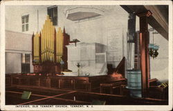 Interior, Old Tennent Church Postcard
