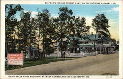 Shipway's Inn and Tourist Camp Cumberland, MD Postcard Postcard