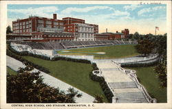 Central High School and Stadium, Washington, D.C Postcard