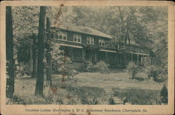 Vacation Lodge, YWCA Summer Residence Postcard