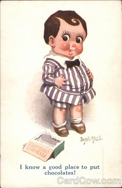 I Know a Good Place to Put Chocolates! Donald McGill