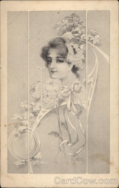 Drawing of Woman's Profile Women