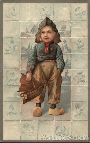 Dutch Child with Toy Boat