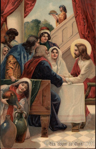 Jesus with People at the Wedding in Cana Religious