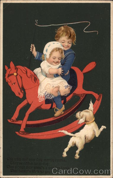 Children on Rocking Horse