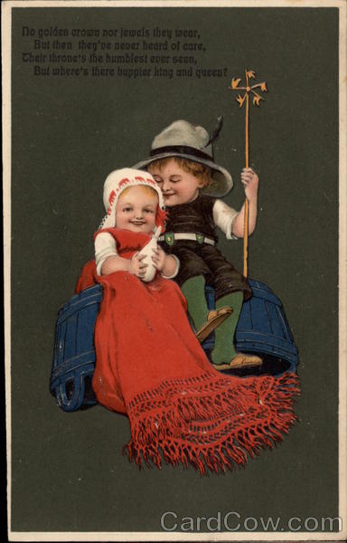 Two Children on Washtub
