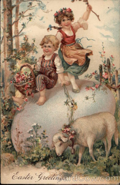 Easter Greetings With Children