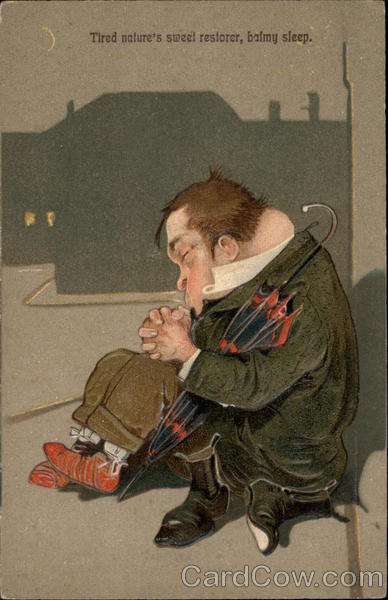 Tired nature's sweet restorer, balmy sleep Comic, Funny