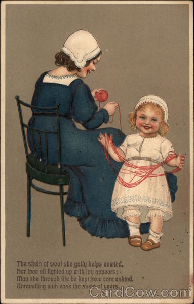 Sisters Balling Yarn Children