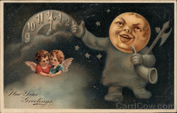 New Year Greetings Angels & Cherubs