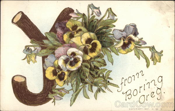 Large Wooden Letter Y with Pansies Alphabet Letters