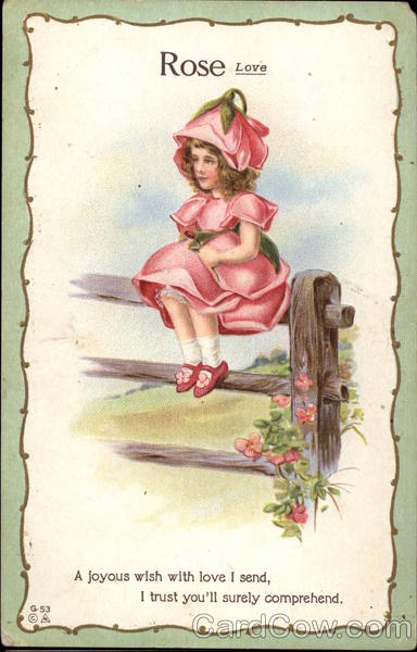 Rose Girl Figures Made of Flowers