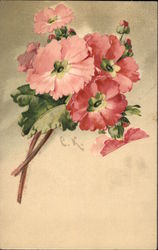 Sprig of Pink Flowers Postcard Postcard