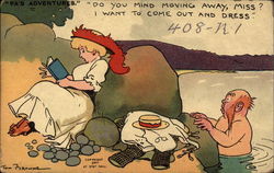 Pa's Adventures Comic, Funny Postcard Postcard