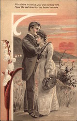 Couple at Sunset Postcard