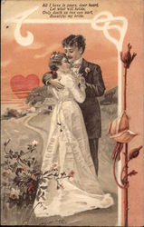 Couple Dancing In Field Postcard