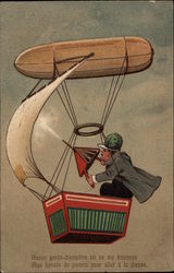 Man in Flying Wind Machine Man in Flying Wind Machine